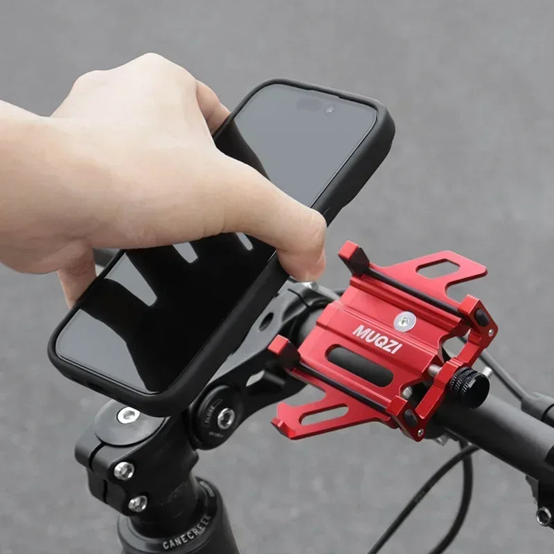 Bike Phone Mount Universal Motorcycle Handlebar Mount Cell Phone Holder 360° Rotation for 4.5-7 Inch Smartphone