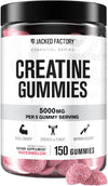 Creatine Monohydrate Gummies 5G Daily Dose (1G per Gummy) - Creatine Gummy for Men and Women, Vegan-Friendly, Travel-Friendly, Third-Party Tested - 150 Gummies, Watermelon