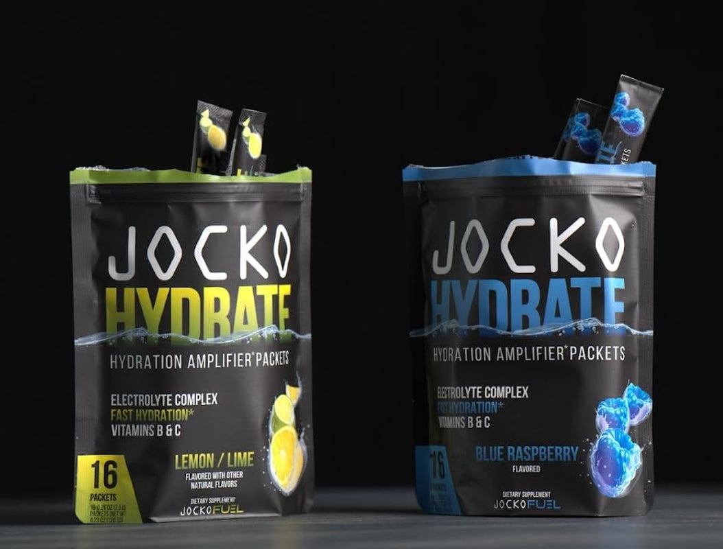 Hydrate Electrolytes Powder Packets Low Sugar - Hydration Amplifier Packets for Recovery, Dehydration, & Exercise - with Vitamins B6, B12 & C (16 Packets) Lemon Lime