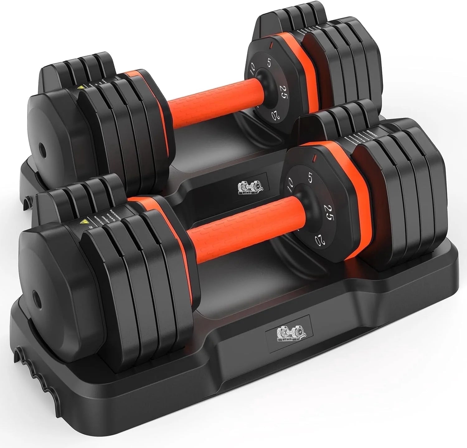 55LB Adjustable Dumbbells Single,15Lb to 55LB Hex Adjustable Dumbbells of 2 Anti-Slip Handle, Suitable for Home Gym Exercise Equipment
