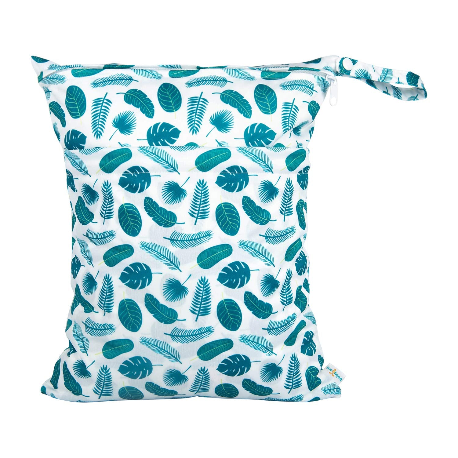 Wet Dry Bags for Baby Cloth Diapers, Washable Travel Bags, Beach, Pool, Gym Bag for Swimsuits & Wet Clothes with Two Zippered Pockets 3 Pack, 3LN12