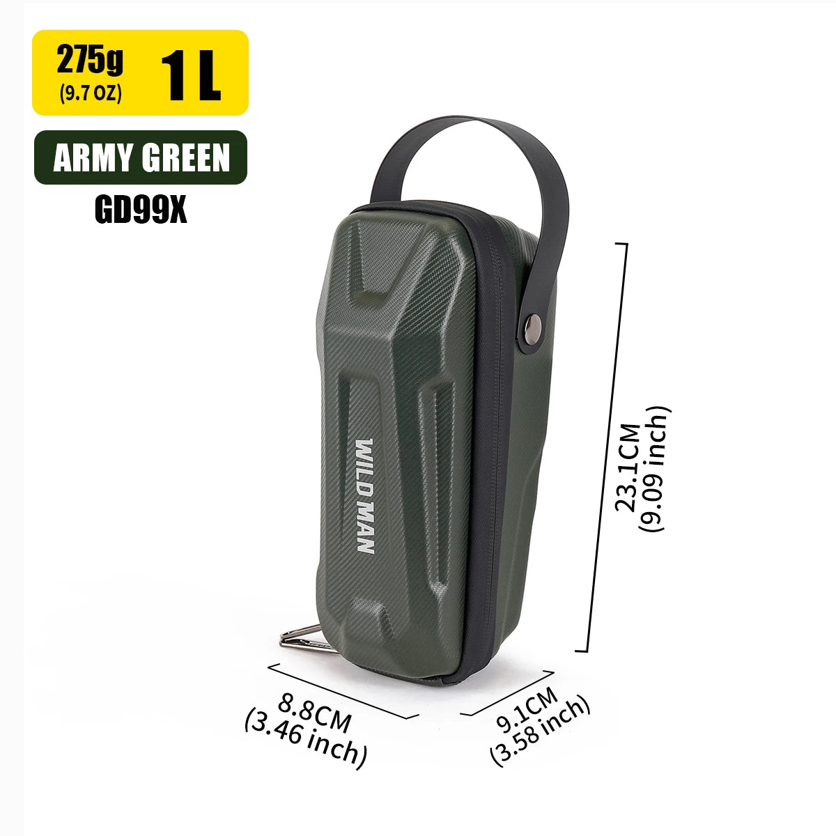 Electric Scooter Handlebar Bag EVA Hard Shell Quick-Detachable Front Storage Bag with Waterproof Design