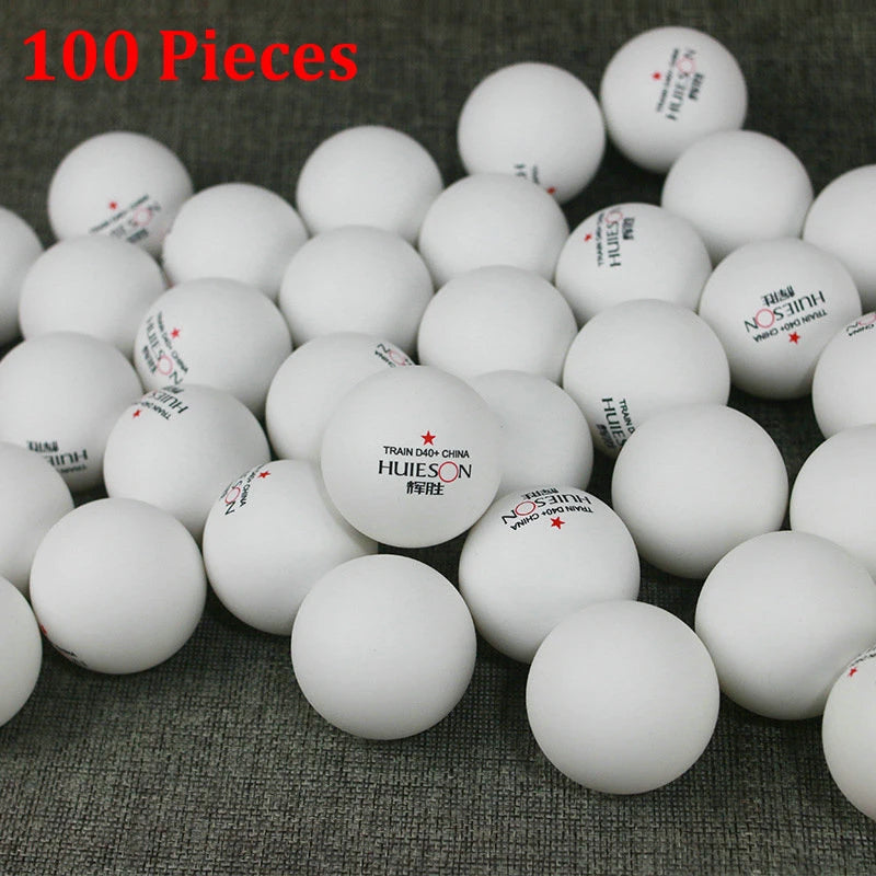 50/100/200 Pcs ABS Plastic Table Tennis Balls D40+ New Material Ping Pong Balls 1 Star Table Tennis Balls for Training