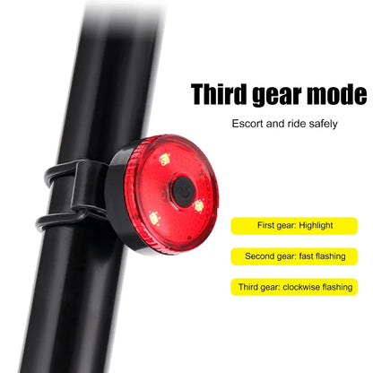 Bike Bicycle Light Set USB LED Rechargeable Mountain Cycling Front Back Headlight Tail Lamp Night Riding Flashlight