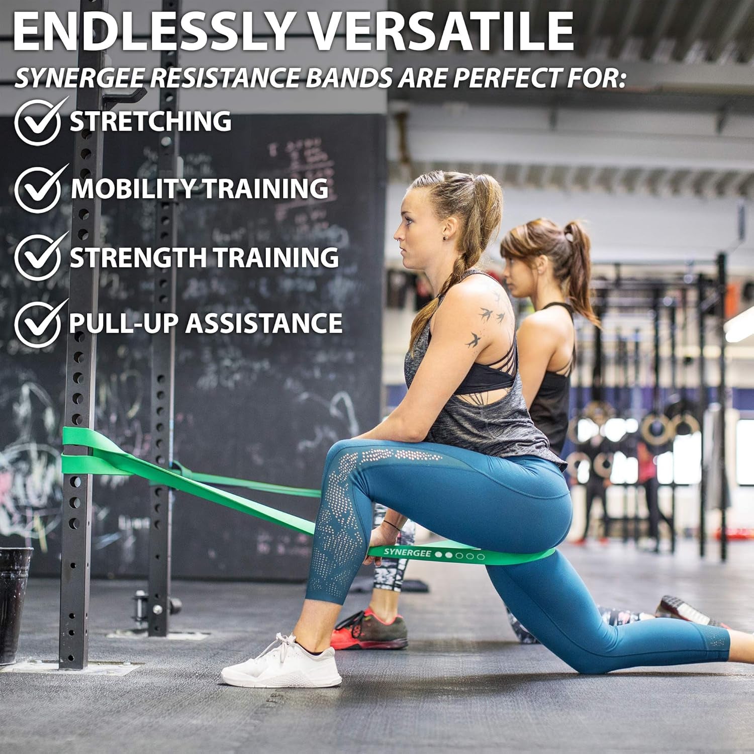Resistance Loop Bands. Pull up Assist Bands with Heavy Duty Resistance. Exercise Bands Work Perfect for Stretching, Powerlifting &amp; Resistance Training.