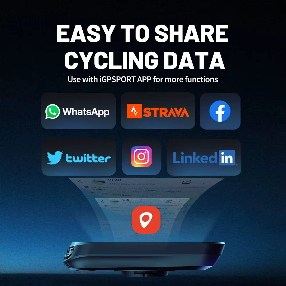 GPS Bike Computer  BSC100S Cycle Wireless Speedometer Bicycle Digital Stopwatch Cycling Odometer Cycling Computer