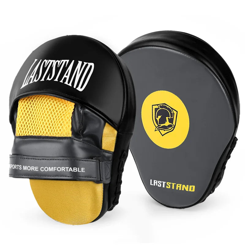Sports Punching Mitts for Men, Women, &amp; Kids, Leather Focus Mitts for Martial Arts &amp; Boxing Training, Curved Punch Mitts for Kar