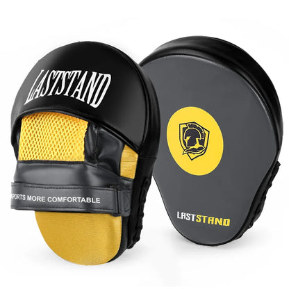 Sports Punching Mitts for Men, Women, &amp; Kids, Leather Focus Mitts for Martial Arts &amp; Boxing Training, Curved Punch Mitts for Kar