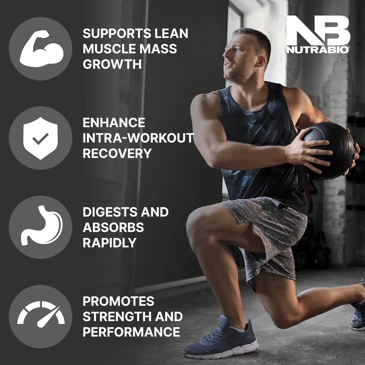 Intra Blast BCAA EAA Electrolyte and Hydration Powder - Amino Acid Supplement, EAA/BCAA Powder - Non-Gmo and Gluten Free - Tropical Fruit Punch - 30 Servings
