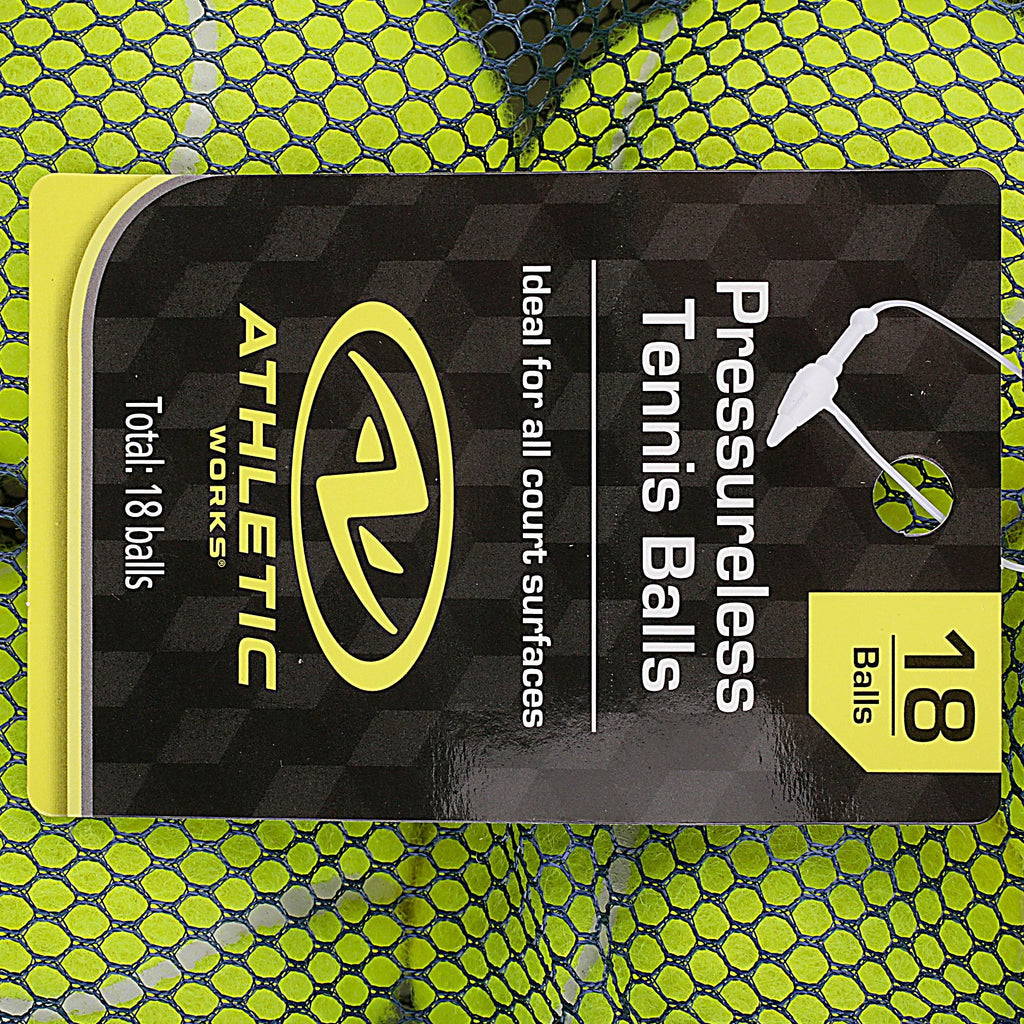 Pressureless Tennis Balls, 18-Pack, Training & Dog Play