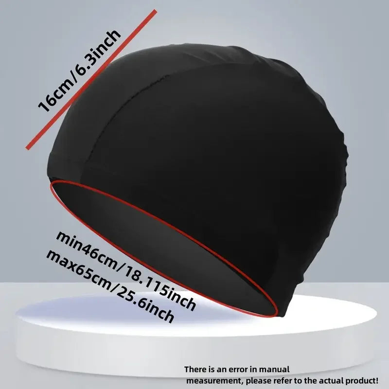 1Pc Nylon Swim Cap for Men and Women Waterproof Elastic Swim Caps Protect Your Ears Essential for Family Swimming Training