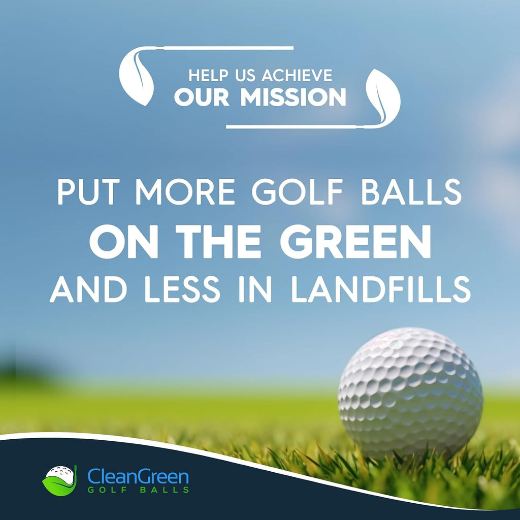 Clean Green Recycled Used Golf Balls - 48 Bulk Srixon Golf Balls for Men - Good Condition - Includes Mesh Carrying Bag and Different Models