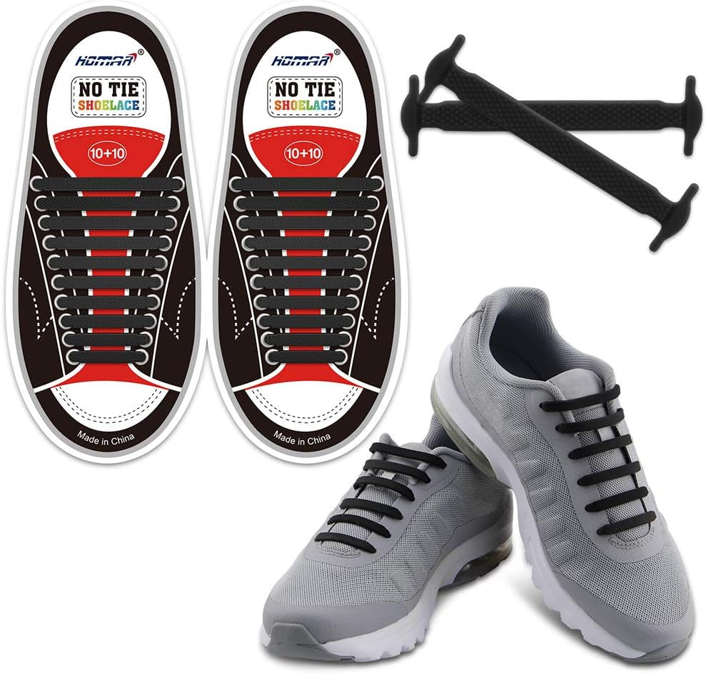 No Tie Shoelaces for Kids and Adults Stretch Silicone Elastic No Tie Shoe Laces