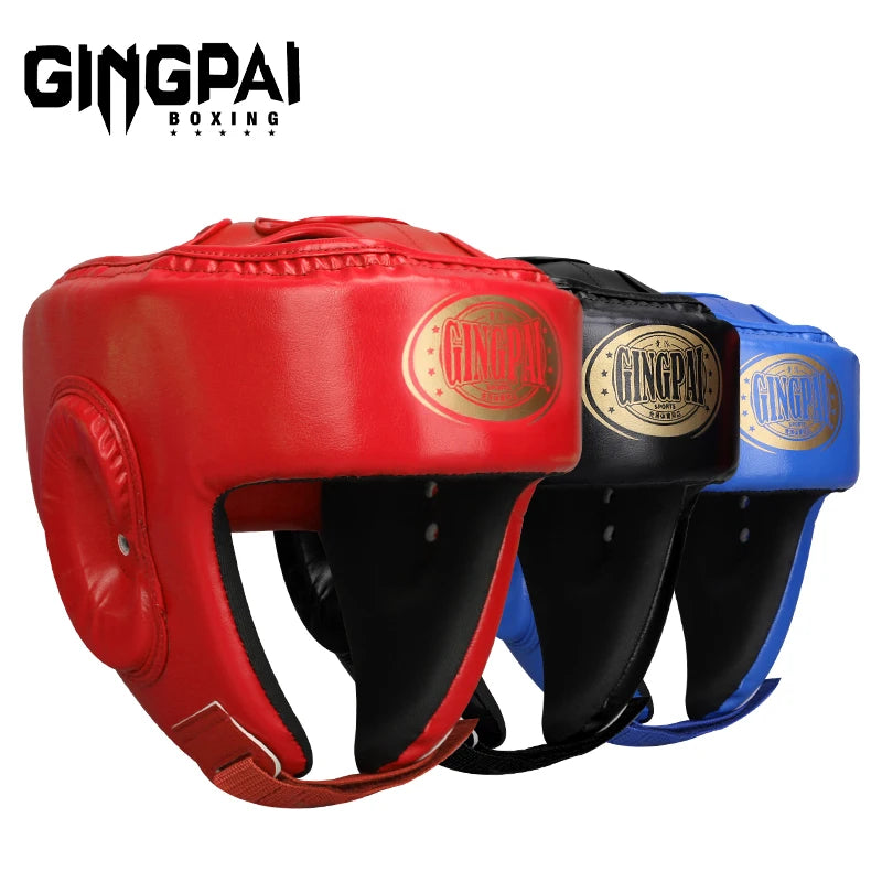Boxing Head Protection Fully Enclosed Combat Protective Gear, Muay Thai Helmet, Free Combat, Sanda Head Cover,Headgear