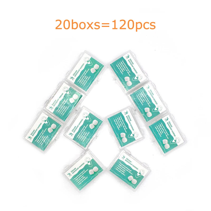 Anti Noise Silicone Earplugs Waterproof Swimming Ear Plugs for Sleeping Diving Surf Soft Comfort Natation Swimming Ear Protector