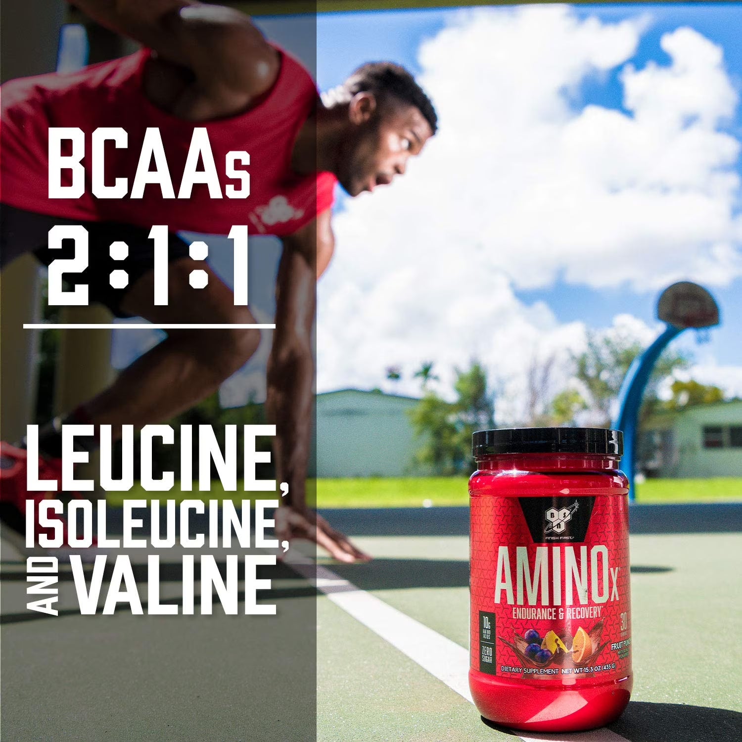 Amino X Amino Acids + BCAA Powder, Blue Raz, 70 Servings