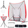 7 Ft. X 7 Ft. Baseball Practice Net, Portable Training Equipment for Hitting, Pitching, Catching with Carry Bag