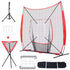 7 Ft. X 7 Ft. Baseball Practice Net, Portable Training Equipment for Hitting, Pitching, Catching with Carry Bag
