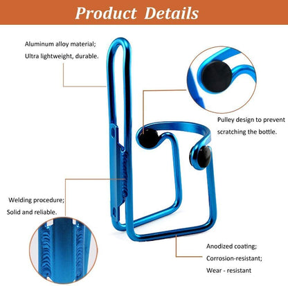 Pack of 2 Water Bottle Cage Adjustable MTB Bike Water Bottle Holder Lightweight