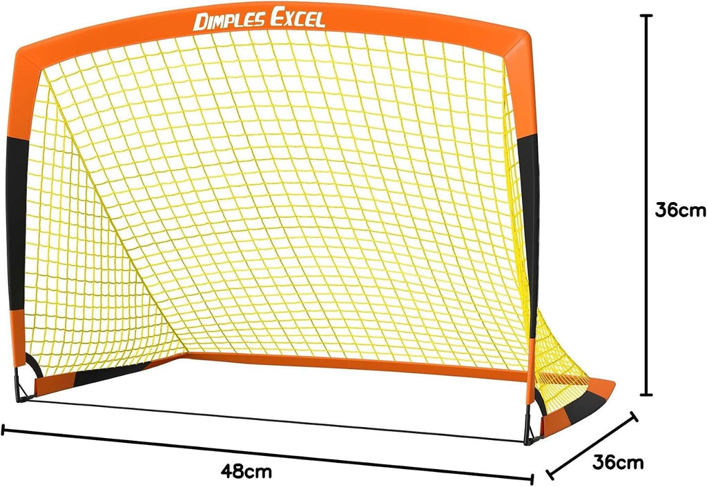 Kids Pop up Soccer Goals, 7X5 & 5X3.6 FT Backyard Gift Set | CPC Certified Safe for Kids Ages 6+, 5-Min Fast Assembly, Perfect Birthday Holiday Gift for Backyard Family Play