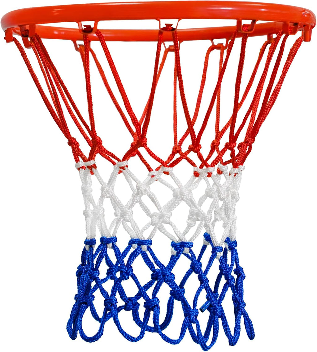 Basketball Net Outdoor, 2025 Upgrade All Weather anti Whip Basketball Net Replacement -12 Loops