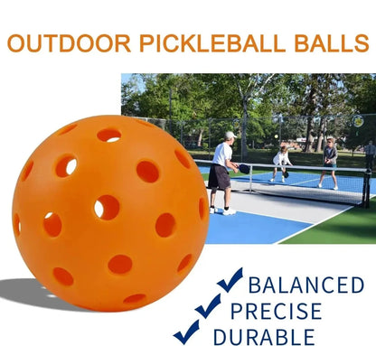 12Pcs Pickleball 74MM Durable 40 Holes Outdoor Pickleballs 26G Outdoor for Competition Pickleball Packs of Pickleballs