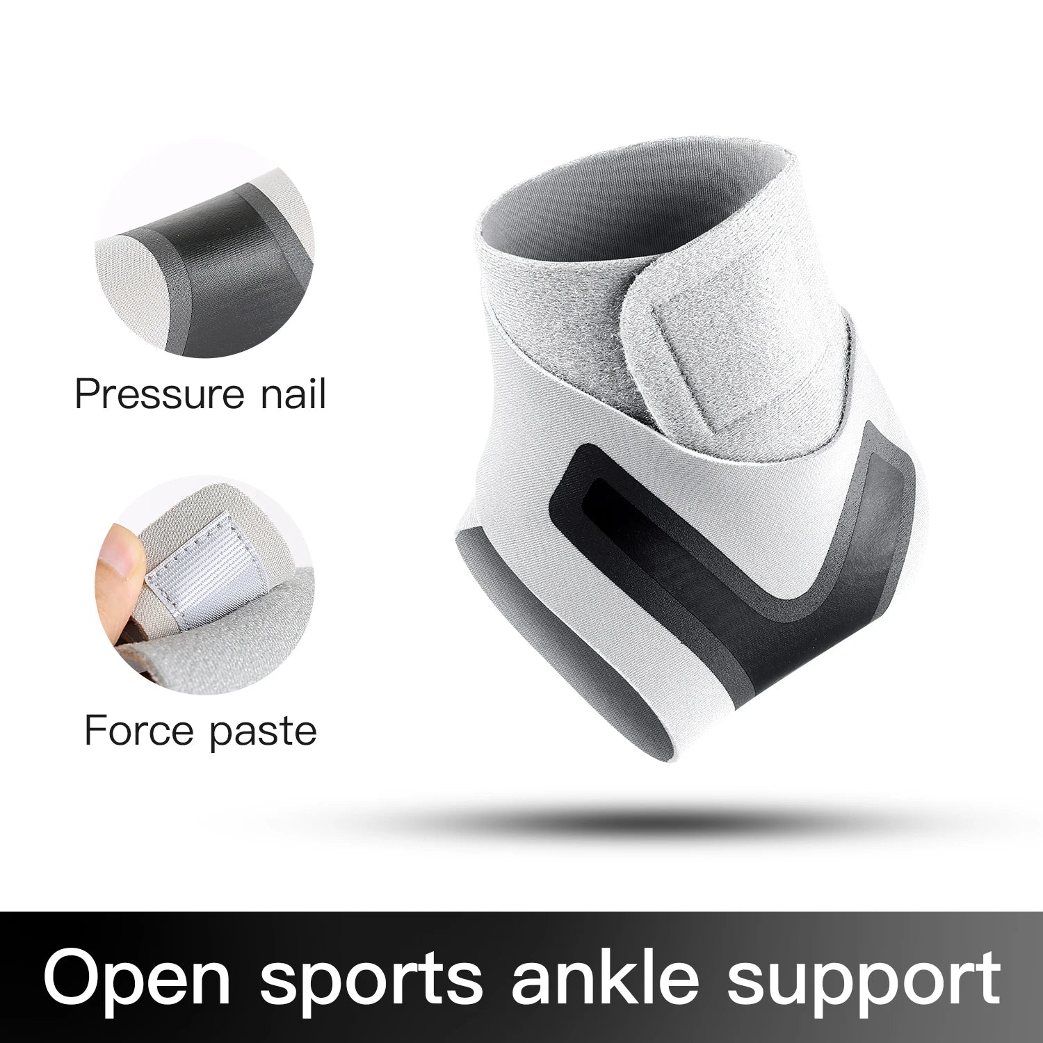 Sports Compression Ankle Support Brace Adjustable Elastic Pain Relief Strap Foot Sprain Breathable Fitness Safety Protector
