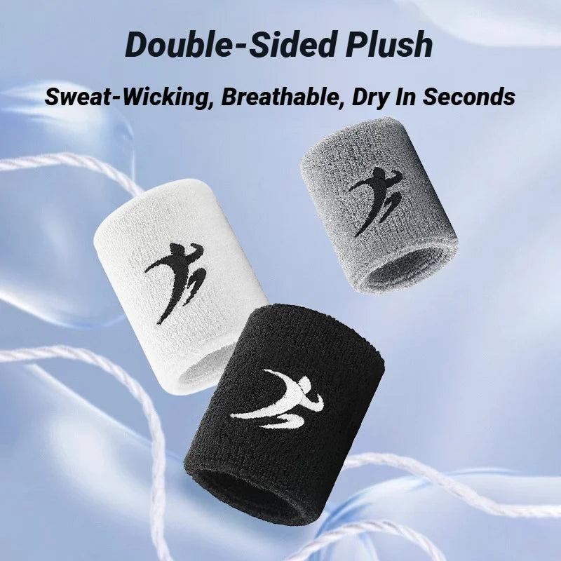 Fashion Sports Wristbands for Men and Women Running Basketball Fitness Tennis Badminton Towels Breathable Sweat Absorbing