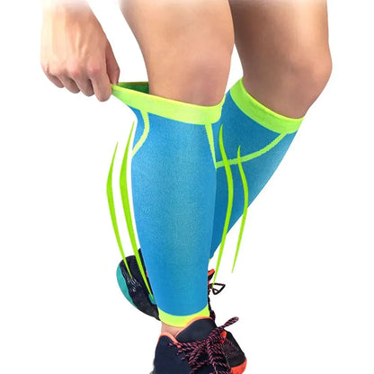 1Pcs Sports Compression Leg Sleeve Basketball Calf Support Running Antiskid Shin Guard Cycling Leg Warmers Sun UV Protection