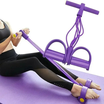 Pedal Puller Band Elastic Pull Rope Flexipull Weerstandstrainer Resistance Bands for Abdomen Waist Arm Fitness Resistance Bands
