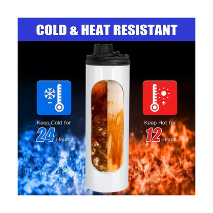 FECBK 30 Pack Sublimation Water Bottle Blanks 20 Oz Sublimation Sports Water ...