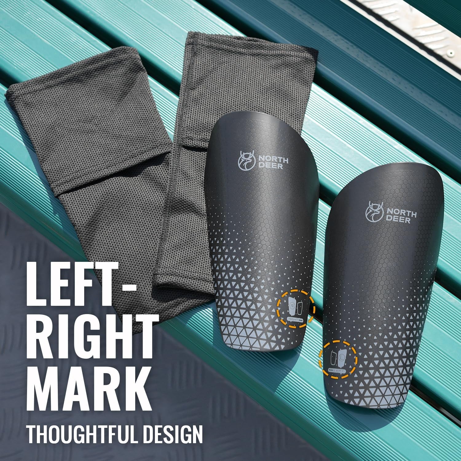 Soccer Shin Guards for Kids Adults | Sleeves with Optimized Insert Pocket Protective Soccer for Boys Girls Men