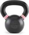 Single Cast Iron Kettlebell, Wide Handle Powder Coated - Core/Glute Workout