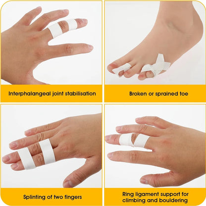 1/2/3Roll Finger Tape Skin-Friendly Fingers Athletic Sports Tape for Football Baseball Soccer Hockey Boxing Lacrosse Gymnastics
