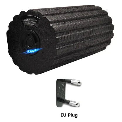 Foam Shaft Electric Foam Roller Yoga Home Gym Vibration Massage 4 or 5 Speeds Column Muscle Relax Deep Tissue USB Rechargeable