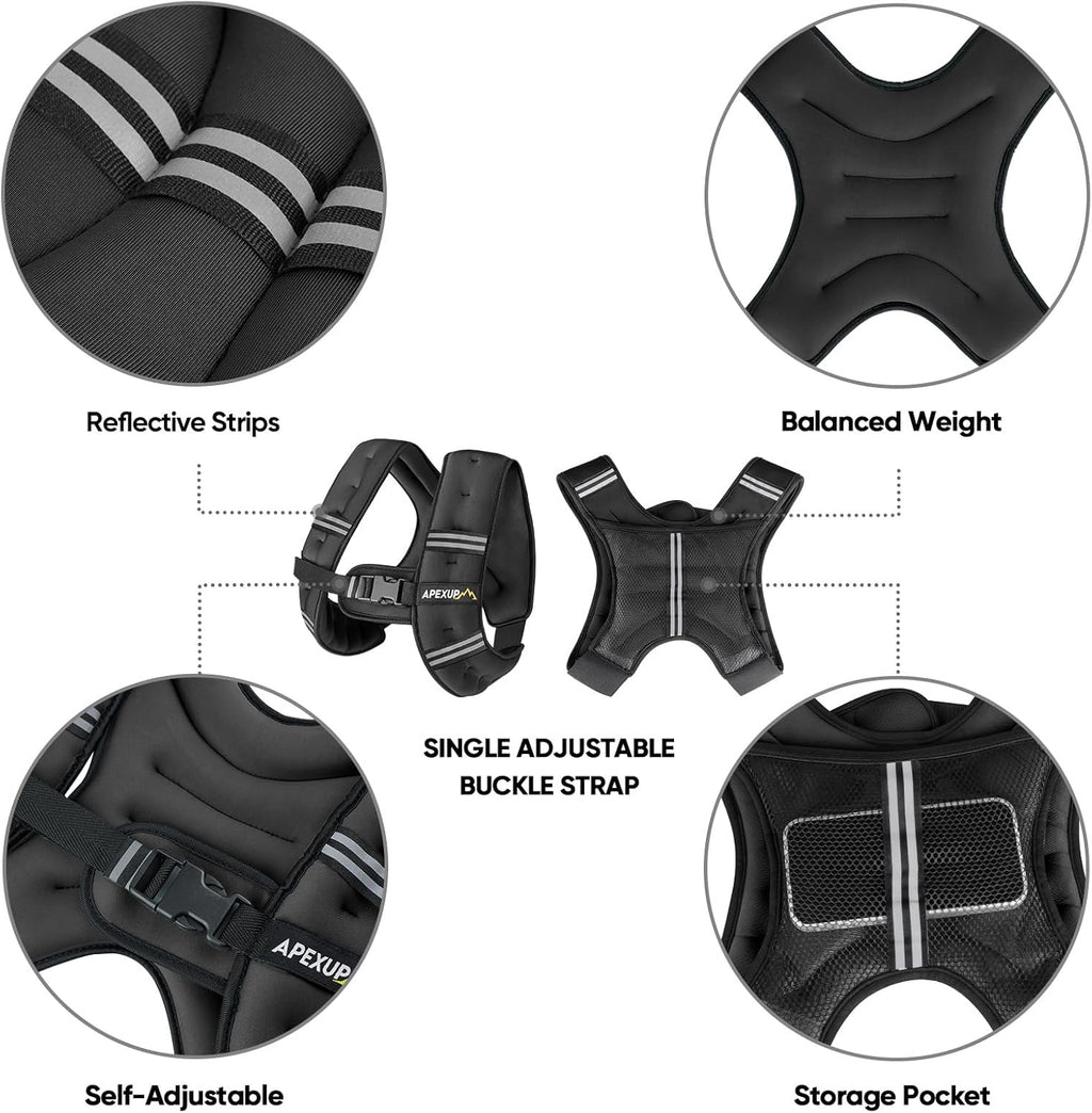 Weighted Vest Men Women, Weight Vest for Women Workout Equipment for Strength Training Running