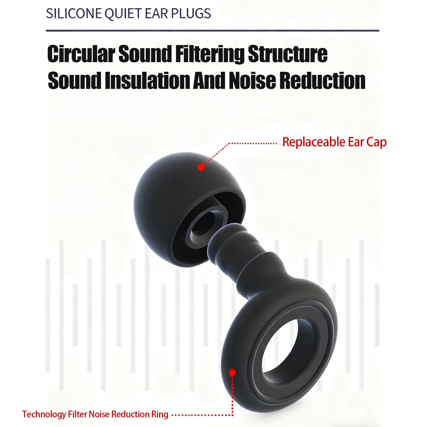 Loop Ear Plugs Sleeping Noise Canceling Ear Plugs Waterproof Swimming Silicone Ear Breed Stuffer Children&
