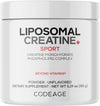 Liposomal Creatine Powder Supplement, Pure Creatine Monohydrate 5000Mg, Pre Workout & Post Workouts - Unflavored Creatine, Micronized Creatine Powder - Creatinine for Sports - 30 Servings