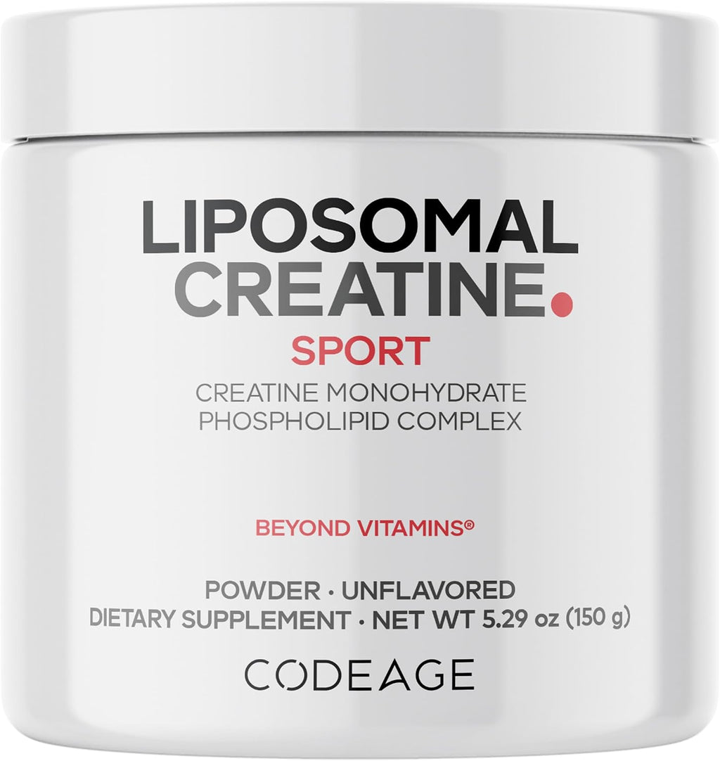 Liposomal Creatine Powder Supplement, Pure Creatine Monohydrate 5000Mg, Pre Workout & Post Workouts - Unflavored Creatine, Micronized Creatine Powder - Creatinine for Sports - 30 Servings