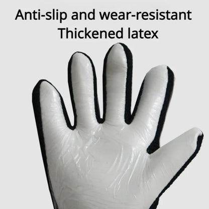 1 Pair Goalkeeper Gloves - Wear-Resistant Latex, Anti-Slip Soccer Goalie Gloves for Training &amp; Matches, Football Training Equipm