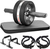 Ab Roller Wheel for Abs Workout - Abdominal Exercise Equipment with 2 Knee Pads for Home Gym, Core Strength Training, Fitness Equipment for Men & Women