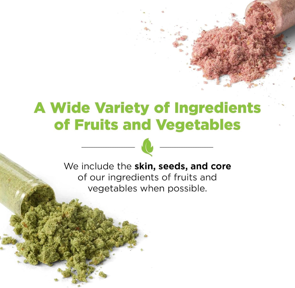Fruits & Veggies Supplements - Whole Fruit and Vegetable Ingredients for Women, Men, and Kids - 90 Fruits Capsules, 90 Veggies Capsules - 1 Set