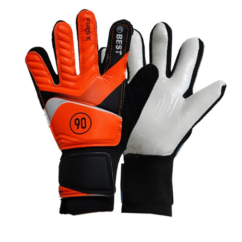 1 Pair Goalkeeper Gloves - Wear-Resistant Latex, Anti-Slip Soccer Goalie Gloves for Training &amp; Matches, Football Training Equipm