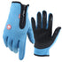Winter Gloves for Men Women Touchscreen Windproof Thermal Warm Cycling Glove with Zipper Non-Slip Outdoor Driving Sport Gloves