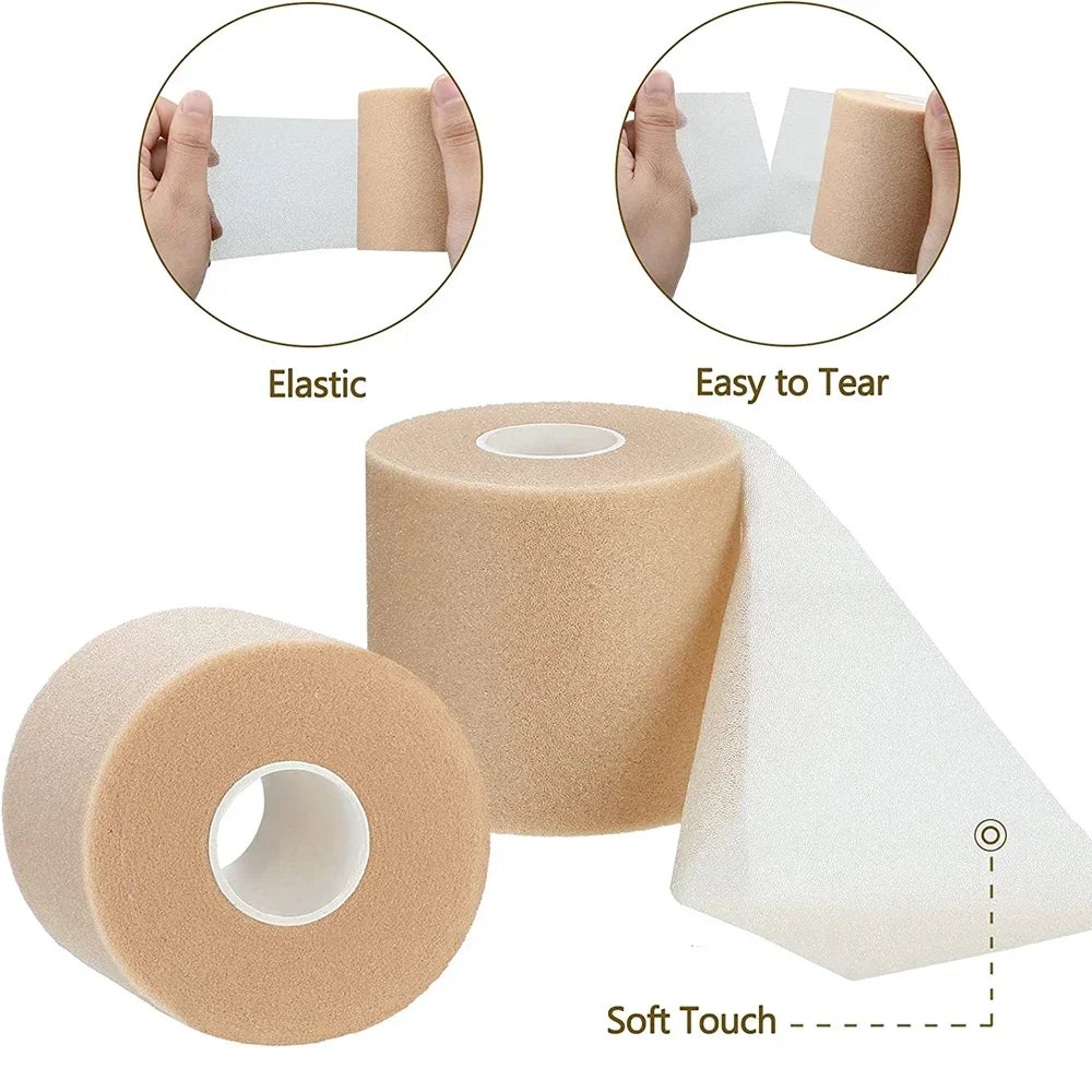 4 Rolls OK TAPE Pre Wrap Athletic Tape Foam,Underwrap Tape Sports Foam,Underwrap Bandage Athletic for Ankle Wrists Knees Sports
