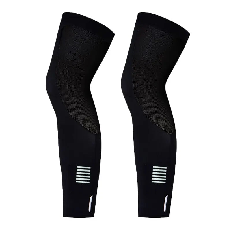 Cycling Leg Warmers Unisex Calf Compression Sleeves Outdoor Sports Running Basketball Football Leg Sleeves UV Protecti