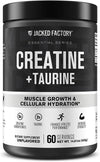 Creatine + Taurine - Creatine Monohydrate 5000Mg with Taurine 2000Mg for Increased Muscle Strength & Cellular Hydration - 60 Servings, Unflavored