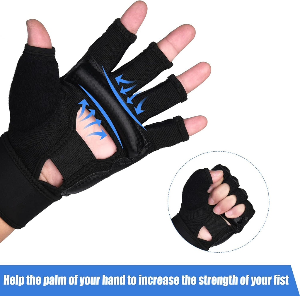 Kickboxing Sparring Gloves MMA Gloves Boxing Gloves for Men Women Kids Half Finger Punching Bag Gloves Fighting Gloves for Men Women Boxing Training