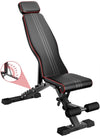 Adjustable Weight Bench,Foldable Workout Bench 660Lbs Home Gyms Press Dumbbell  Bench with Extended Head and Spine Support