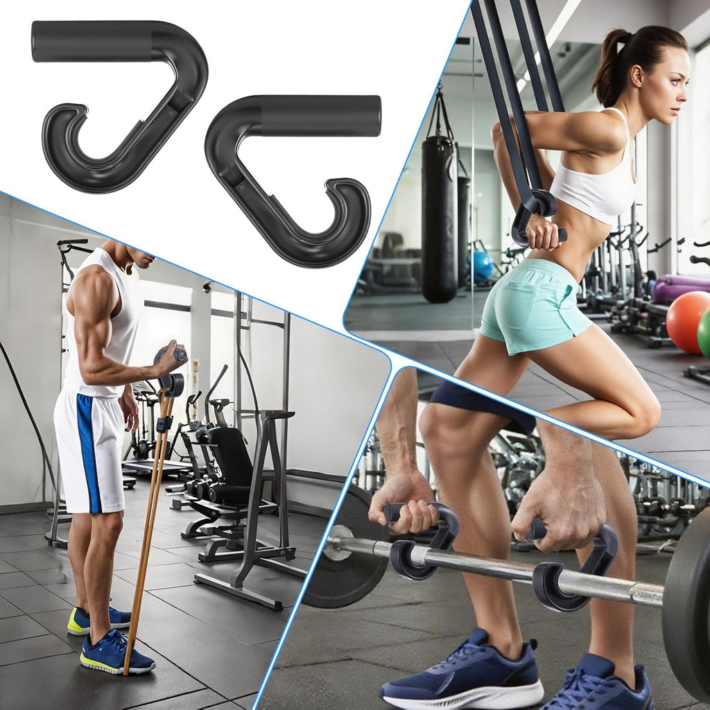 Neutral Grip Pull up Handles (2-Pack) – Heavy Duty Nylon Handles for Pull-Ups, Deadlifts & Resistance Bands, 800LB Capacity, Non-Slip Ergonomic Grips – Gym & Home Workout Accessories
